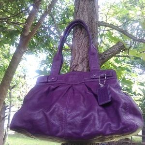 Large leather Coach purse